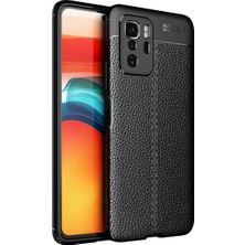 Pilanix Xiaomi Poco X3 Gt Kılıf Deri Desenli Lux Niss Sililkon