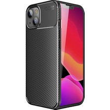 Pilanix Apple Iphone 13 Kılıf Karbon Desenli Lux Negro Silikon