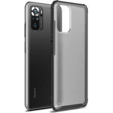 Pilanix Xiaomi Redmi Note 10S Kılıf Silikon Kenarlı Arkası Buzlu Sert Volks Kapak