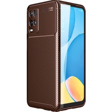 Pilanix Oppo A54 Kılıf Karbon Desenli Lux Negro Silikon