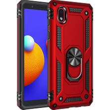 Pilanix Samsung Galaxy A01 Core Uyumlu Kılıf Ultra Korumalı Yüzüklü Manyetik Vega Kapak