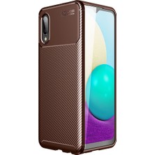 Pilanix Samsung Galaxy A02S Kılıf Karbon Desenli Lux Negro Silikon