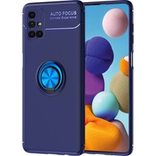 Pilanix Samsung Galaxy M51 Kılıf Yüzüklü Manyetik Ravel Silikon