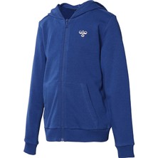 Hummel Kapüşon Yaka Baskili Mavi Erkek Eşofman Üstü 921164-1010 Hmlfelinos Zip Hoodie