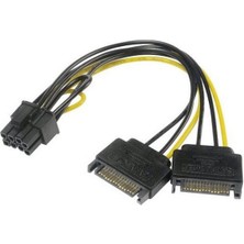 Detay Kablo Power Kablosu 2x Sata To Pcı-E 8 Pin (6+2 Pin)