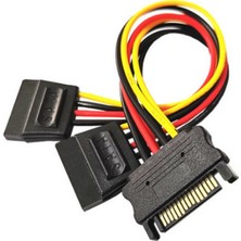 Detay Kablo Sata To 2x Sata Power Çoklayıcı Y Kablo (Sata Erkek-2x Sata Dişi)