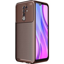 Pilanix Xiaomi Redmi 9 Kılıf Karbon Desenli Lux Negro Silikon
