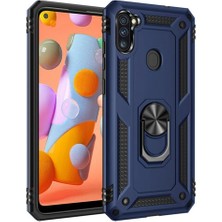 Pilanix Samsung Galaxy M11 Kılıf Ultra Korumalı Yüzüklü Manyetik Vega Kapak