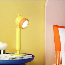 Sld Göz Korumalı Çocuklar Masa Lambası USB Şarj Okuma Lambası Sarı (Yurt Dışından)