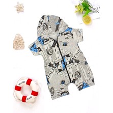 Baby Bonta Babybonta Bebek Tulum Gazete Baskılı 3-9 Ay