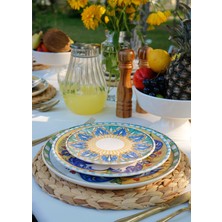 The Mia Limoncello Pasta Tabağı 6lı Set - 19 cm