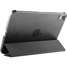 Pilanix Apple iPad Mini 6 Kılıf Arkasi Şeffaf Sert Uyku Modlu Standlı Smart Case