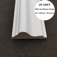 Deco Master Dekoratif Boyanabilir 20 Adet 6 cm Eğimli  Polistren Duvar Bordürü