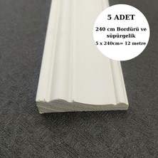 Deco Master Dekoratif Boyanabilir 15 Adet 7 cm Polistren Duvar Bordürü