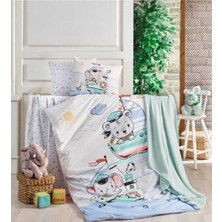 Kristal Sailling Blue Bambu Örgü Bebek Seti