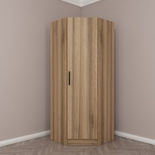 Minar Kale 1 Kapaklı Köşe Dolap Dore 190CM