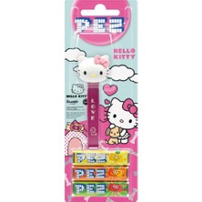 Unibon Pez Oyuncaklı Meyve Aromalı Şeker 3 x 8,5 Gram Pembe Fiyonk Hello Kitty Figürü