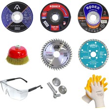 Nzb 9 Parça Mermer Inox Ahşap Metal Kesici Kesme Spiral Taşlama Seti