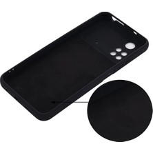 MTK Moveteck Xiaomi Redmi Poco M4 Pro 4g Uyumlu Kılıf Kamera Lens Korumalı Içi Kadife Silikon Liquid Sıvı Mat Soft Yumuşak Dokulu Case Silicone