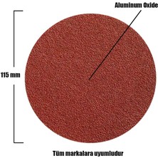 Nzb Cırt Zımpara 115 mm Spiral Avuç Taşlama (5 Adet)  400 Kum