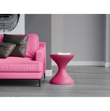 Echo Furniture Merta  Gül Kurusu Buz Kabı ve Kapaklı Sehpa
