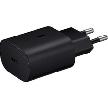 Samsung Galaxy S22 5g Fast Charging 25W Type-C Çıkışlı Kablolu Şarj Aleti Siyah(Samsung Türkiye Garantili)