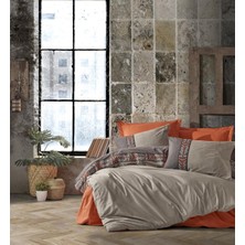 Cotton Box Folk Art Çift Kişilik Nevresim Takımı True Tarçın