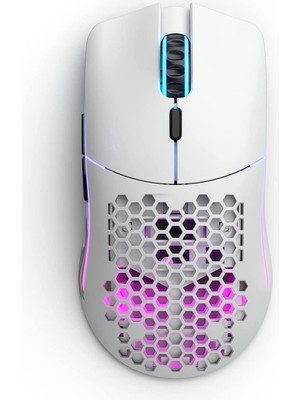 Glorious Model O Kablosuz RGB UltraLight 19000 DPI Gaming Mouse – Mat Beyaz