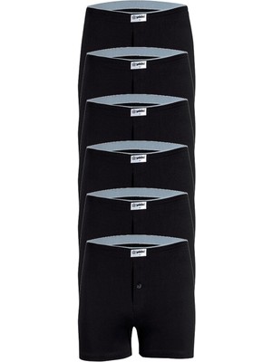 Yıldız 6'lı Erkek Havlubel Düğmeli Penye Boxer