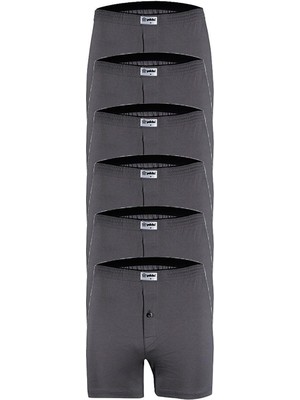 Yıldız 6'lı Erkek Havlubel Düğmeli Penye Boxer