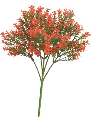 2pcs 6-Branch 48 Dal Sahte Dört Yaprak Bitki Ev Bahçe Dekoru Kırmızı