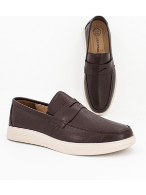 Hakiki Deri Kahverengi Erkek Deri Casual Ayakkabı MRD7-0710