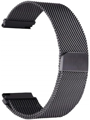 Huawei Watch Gt 3 Pro Uyumlu Hasır Metal Kordon Mıknatıslı Tel Örgü Kayış
