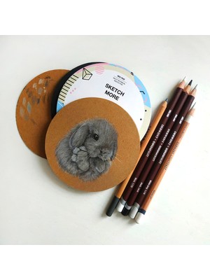 Poli Art Design Yuvarlak D15 cm Mix Albüm 3 Çeşit Kağıt (Karışık Teknikler Için) Round Mix Paper Album