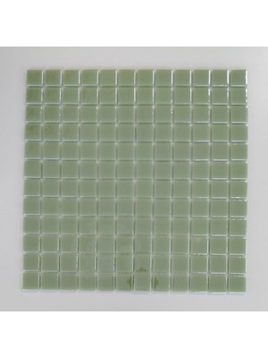 MozaiKristaL Mutfak tezgah arası , Havuz ve Tüm Yüzeyler Için 25x25x5 Mm, 31.5x31.5 cm Fileli Mint Yeşili Cam Mozaik ( 1 Koli = 1 m2 Fiyatıdır )