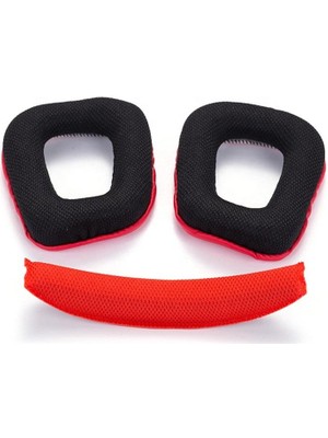 Schulzz Logitech G35 G930 G430 F450 Kafa Bandı ve Kulaklık Pedi Set Kulaklık Pedi Süngeri Headband