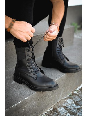 Oksit Gabin Polarlı Fermuarlı Erkek Askeri Postal Bot