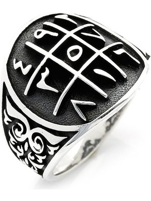 925 Ayar Ebced Yazılı Model Gümüş Yüzük