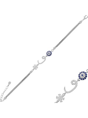 925 Gümüş 925 Ayar Gümüş Vav Model Bayan Bileklik