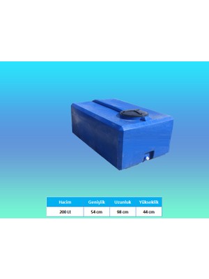 Promaster 200 Lt Kare Mavi Su Deposu VANA HEDİYE Tankı Bidonu Karavan