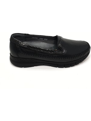 Forelli Laden-G Anatomik Deri Siyah Kadın Ayakkabı 29423