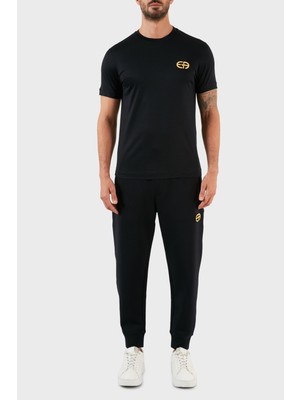 Emporio Armani Logolu Regular Fit Belden Bağlamalı % 100 Pamuk Pantolon Erkek Pantolon 6L1P84 1jhsz 0920