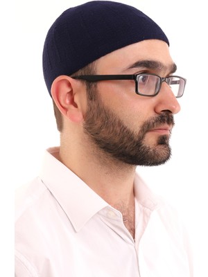 İhvan Online Kışlık Yün Takke - Lacivert