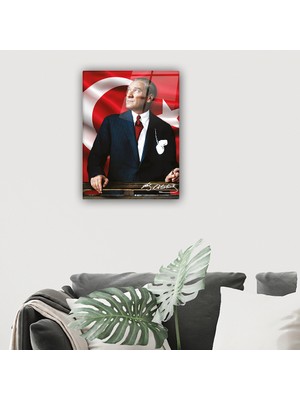 Decorita Atatürk Serisi Cam Tablo 30 x 40 cm