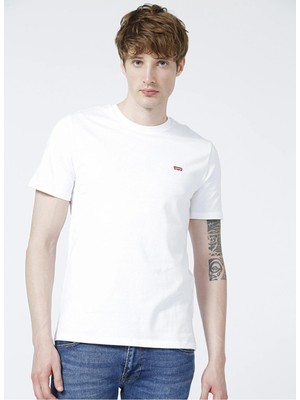 Levi's Erkek Bisiklet Yaka Beyaz T-Shirt 56809-0054