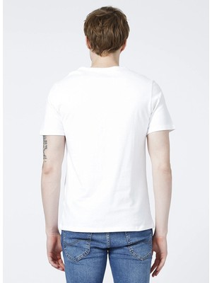 Levi's Erkek Bisiklet Yaka Beyaz T-Shirt 56809-0054