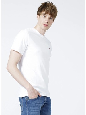 Levi's Erkek Bisiklet Yaka Beyaz T-Shirt 56809-0054