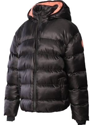 Hummel Geona Kız Çocuk Siyah Kapüşonlu Mont