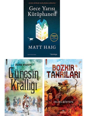 Gece Yarısı Kütüphanesi - Güneşin Krallığı - Bozkır Tanrıları (3 Kitap Set)