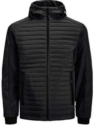 Jack & Jones Jcotoby Aır Hybrıd Jacket Sn Siyah Erkek Mont 12215938-Black